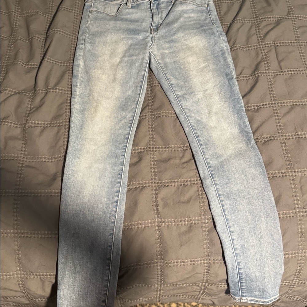 American Eagle Outfitters Light Wash Straight Leg Jeans